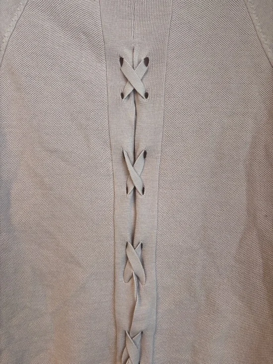 Blush Pink Lululemon Knit Sweater Tie Detail Long Sleeve Athleisure Top - Picture 6 of 6